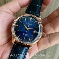 WMNP Seiko Mod Presage Automatic Gradient Blue on Rose Gold Body Dial movement 4R35B