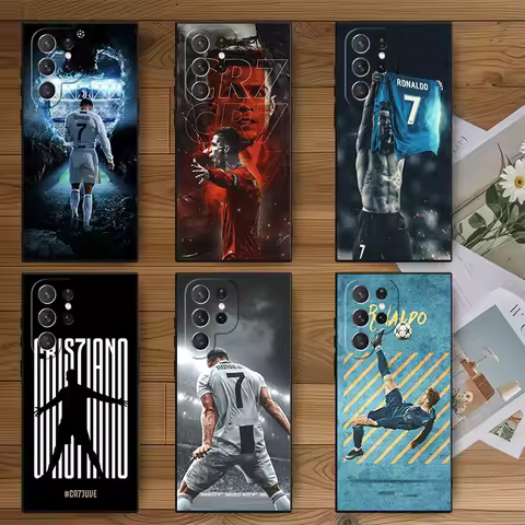Football Star R-Ronaldo C-CR7 Soft Phone Case for Samsung Galaxy S26 S25 Edge S24 Ultra S23 Plus S22