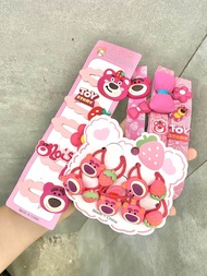 SET QUÀ TẶNG KẸP TÓC BUỘC TÓC GẤU DÂU LOTSO QUÀ TẶNG 1/6 CHO BÉ