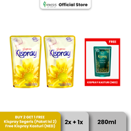 Buy 2 KISPRAY SEGERIS POUCH 280 ML FREE 1 KISPRAY KASTURI POUCH 280 ML NED