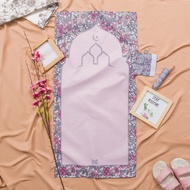 MURI HANDHELD TRAVEL PRAYER RUGS - FLOWER PINK Latest Trendy Thick 2024 Eid Premium Travel T8K3