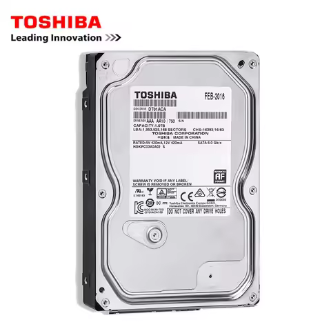 Toshiba Desktop Hard Drive 3.5-Inch Built-In Mechanical Hard Drive SATA3 6Gb/S Hard Drive 500GB 1TB 