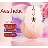 Bluetooth Wireless Mouse Rechargeable Silent Click 2400dpi Optical Mice