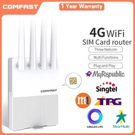 COMFAST 4G LTE Wireless Router SIM Card TPG SIM Card Wifi Modem With USB Power Interface High Gain Antenna Travel Mobile Router