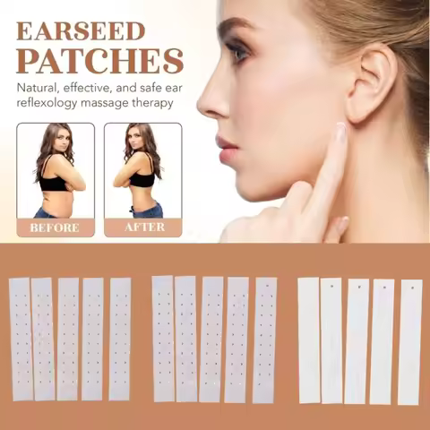 200Pcs Ear Care Beads Acupunctures Auricular Disposable Ear Sticker Massage Patches Clear Ear Point 