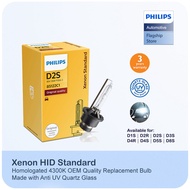 Philips Xenon Standard HID OEM Grade Replacement Bulbs ( D1S D2R D3S D4R D4S D5S D8S | 4300K Warm Wh