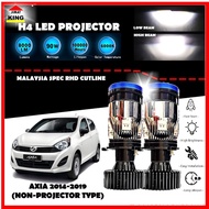 Perodua AXIA 2014-2019 AXIA LED Headlight Lampu LED Kereta Car LED Mini Projector H4 LED Headlight P