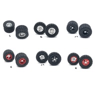Metal Wheel Rim Tire Tyre Set for WPL B14 B24 B16 B36 6WD C24 C34 C44 4WD 1/16 RC Truck Car Upgrade