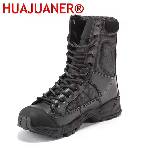 New Sport Army Men Combat Tactical Boots Outdoor Hiking Desert Leather Ankle Boots Male Combat Shoes