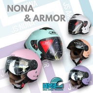 HELMET JS Armor & JS NONA MOST COMPLETE COLOROriginal & HALF FACE HELMET FOR MEN & ADULTWanita