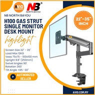 NB North Bayou 22-35" 22 24 27 28 32 35 Inch Gas Strut Single Arm Table Desk TV Monitor Bracket H100