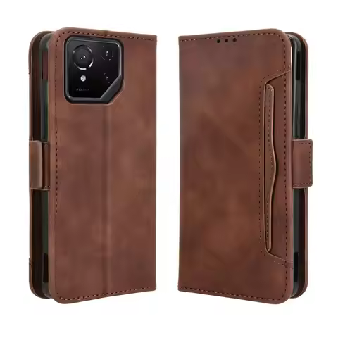 Shockproof Case Leather Slot Removable for Asus Rog Phone 5 8 9 Pro 5G Flip Case Book Capa Rog 6D Ph