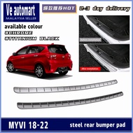 Vemart Perodua Myvi 2018-2022 stainless steel rear bumper pad Protector guard gn3 gm3