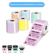 Color Label Sticker For Phomemo M110/M120/M221/M220/M200/241BT/D520 Thermal Printer,40x30mmx230sheet