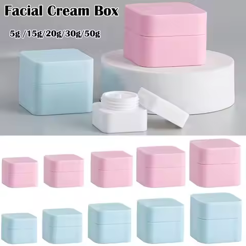 1Pcs Tight Waist Container Empty Travel PP Facial Cream Jar Cosmetic Plastic Box Cosmetic Refillable