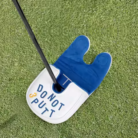 Do Not 3putt Golf Mallet Putter Cover for DF3 Golf Putter Cover for Mallet Headcover with Magnetic C