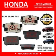 HONDA ACCORD T2A CR-V SWA S9A TOA ODYSSEY RC1 2 4 MRC1 STEPWGN RP1 2 RK1 2 3 4 5 REAR BRAKE PAD 1 SE