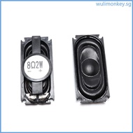 WU Pack of 2pcs Portable Speaker Mini  1635 8ohm 2W Loudspeaker with Cable