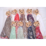 Hanging Towel Double Layer Panda Head Hand Towel 30 x 30 cm