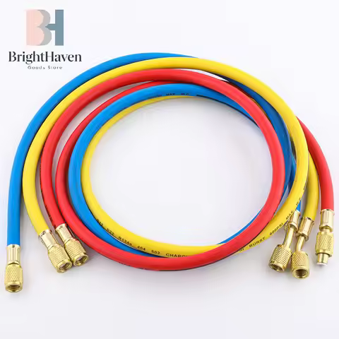 R410A 1/4'' SAE AC Charging Hose Set 500 PSI For Air Condition Refrigerant Hoses R134 R22 Refrigerat