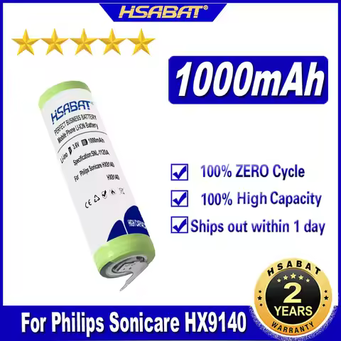 HSABAT Battery for Philips Sonicare HX89 HX91 HX99 HX65 HX63 HX6310 HX6312 HX6730 HX6710 HX6712 HX69