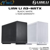 LIAN LI A3-MATX PC Case - BLACK / WHITE