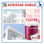 [1 Liter] SKK Acristar Shield Paint | Acrylic Weather Paint | Exterior Paint | White Colour