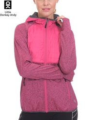 LittleDonkeyAndy Women S Lightweight Thermal Running Jacket Hooded Sports Track Jacket Quick Dry Wit