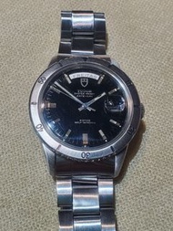 1970s Tudor Oyster Prince Date-Day Turn-O-Graph Ref.7020/0 with Black Gilt Dial