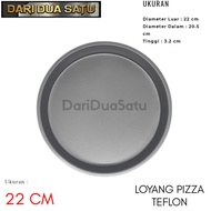 Pizza Pan 22 cm Round Teflon Non-stick Pan