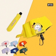 BT21 BTS Celebrity Merchandise Automatic Sunshade Umbrella Anti-Ultraviolet Umbrella Premium Sun Umb