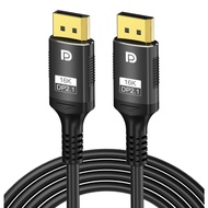 สาย DisplayPort 2.1 รองรับ 16K 8K60Hz 4K240Hz 12-bit สายต่อจอ Monitor คอมพิวเตอร์ เกมมิ่ง DP Cable