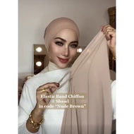 Elastic Band Chiffon Shawl