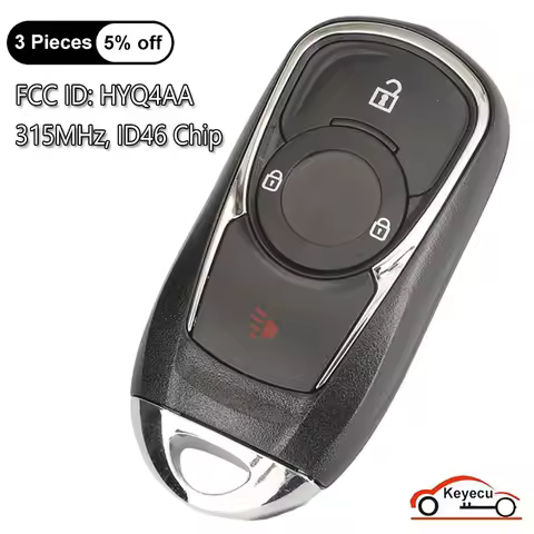 KEYECU 3 Buttons 315MHz ID46 Chip for Buick Encore 2017 2018 2019 2020 Auto Smart Remote Control Key