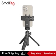 SmallRig ชุดอุปกรณ์ Vlogger ขาตั้งกล้องโทรศัพท์พร้อมไฟวิดีโอเต้าหู้ ไมโครโฟน ขาตั้งโทรศัพท์สำหรับ Vl