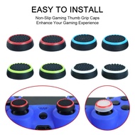 【Online】 200pcs/lot Silicon Analog Thumb Grips Caps For 5 4 Ps5 Ps4 Ps3 Controller Thumbsticks Cover For Xbox One X S