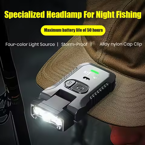 SKYRAY SH68 Fishing Headlight 1300mah EDC Sensor Headlamp USB C Rechargeable Flashlight Powerful LED