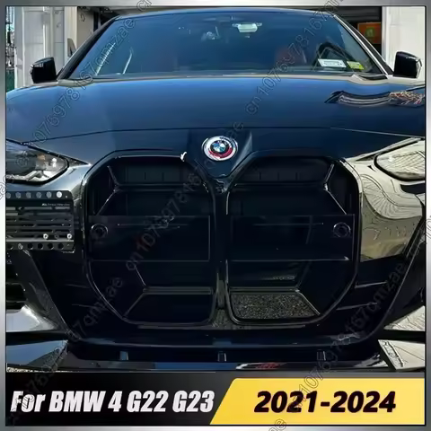 Car Front Grill Bumper Racing Grill CSL/Diamond Style Black For BMW 4 Series G22 G23 430i M440i 2021