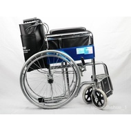 🚢Elderly Wheelchair Elderly Disabled Walking Trolley Four-Wheel Portable Foldable and Portable Wheelchair Walking Aid
