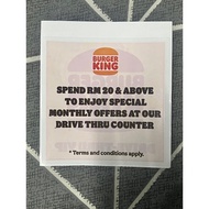 Sticker Drive-Thru Burger King