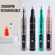 35000RPM Rechargeable Nail Drill Machine Portable Manicure Drill Nail Cuticle E-File Nail Polisher C