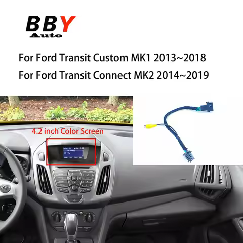 Rear Camera Addon Interface Harness For Ford Transit Custom MK1 2013~2018 Ford Transit Connect MK2 2