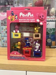 Postpet Sony post pet Momo bear Momo 熊 電子 鐘 擺設 裝飾