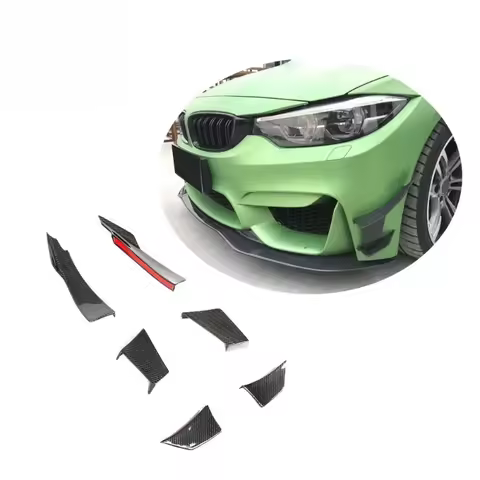 MAD Style Carbon Fiber F82 M4 Front Duck Bumper 3 Series 4 Series F80 M3 F82 M4 Carbon Fiber Fin Air