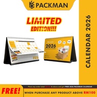 PACKMAN Limited Edition 2026 Calendar 2026 Table Calendar Desktop Standing Calendar Planner 2026