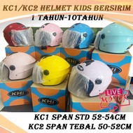 KHI KC1 KC2 Kid Helmet [KC1 Size M 57cm fit 6-9 Tahun] [KC2 Size S 54cm fit 3-5 Tahun]