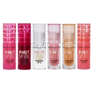 Revolution Pout Lip Oil 3ml (Honey Shimmer/ Glam Pink Shimmer/ Lychee Clear/ Cherry Red/ Watermelon 