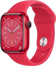 清貨價 Apple watch Series 8 GPS 41mm Red Al. Case/w Red Sport Band