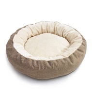 Trustie  Round Bed-Plush (Beige) (40x10cm)