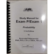 Second Hand Printed/Photocopy ASM Study Manual for SOA Exam P